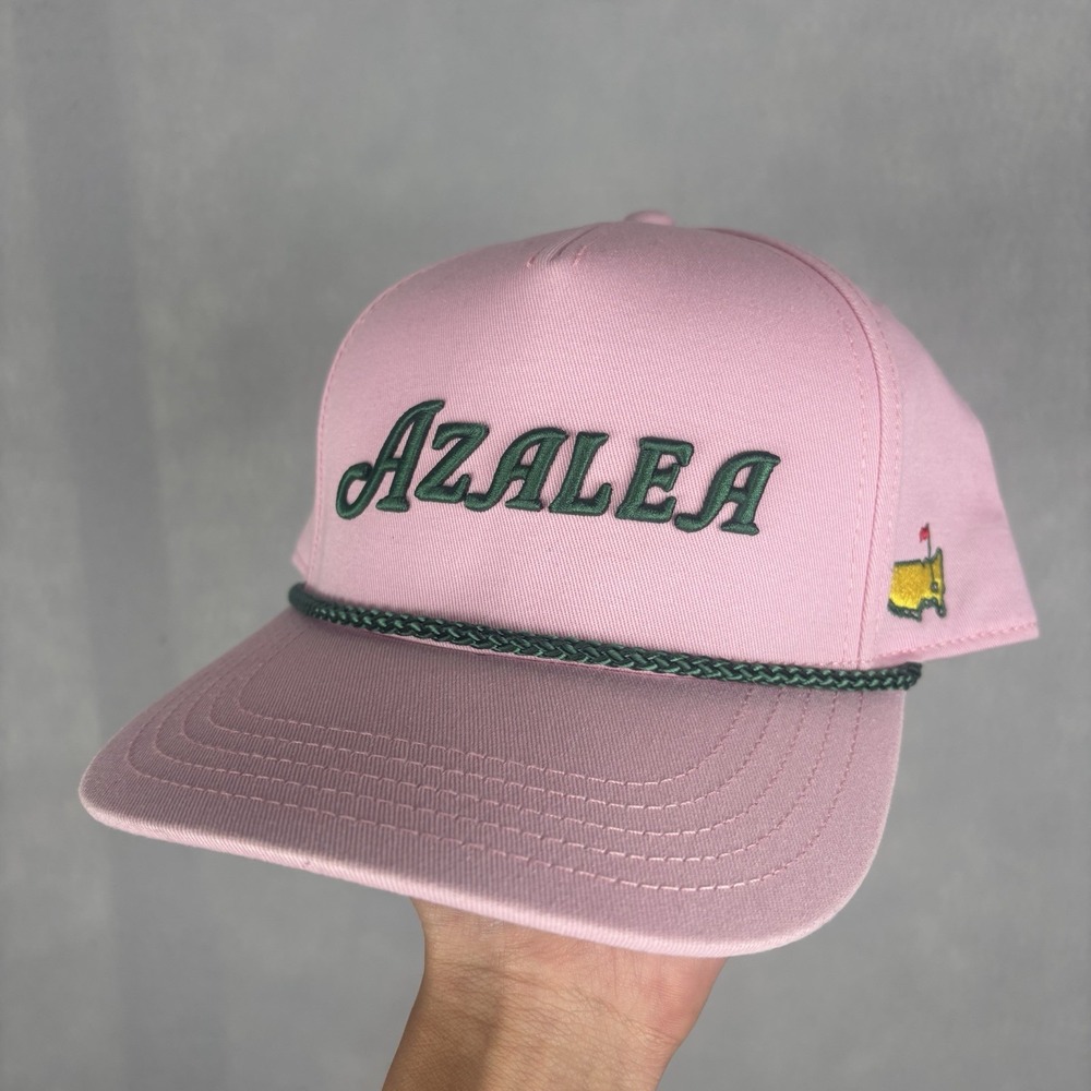 Masters Azalea Rope Snapback Hat Pink Green Embroidered Augusta National Golf